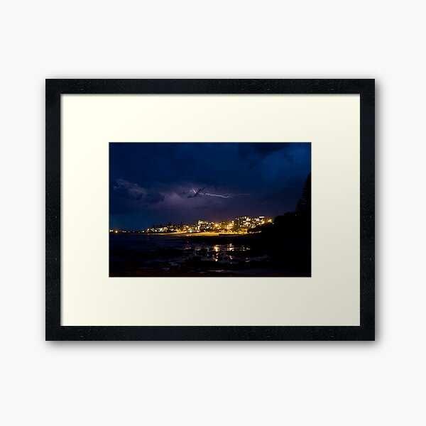 Storm over the King Framed Art Print