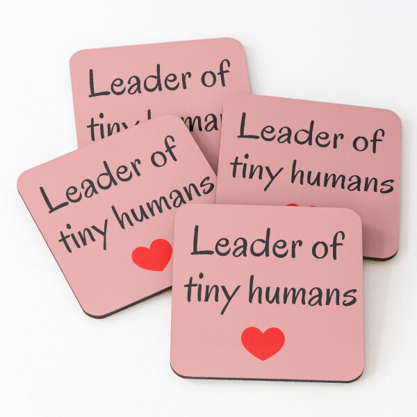 Item preview, Leader of tiny humans, aesthetic teacher slogan, minimalist teaching slogans, modern art  designed and sold by MarJul.