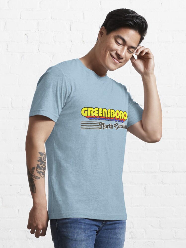 "Greensboro, North Carolina Retro Stripes" Tshirt by retroready Redbubble greensboro t