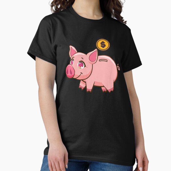 Item preview, Pink piggy bank pig money coin savings  designed and sold by Donutlovers.