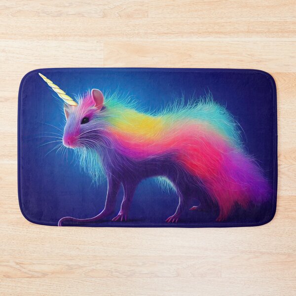 Item preview, Colorful unicorn rat Wuselohr designed and sold by Pixelboys.