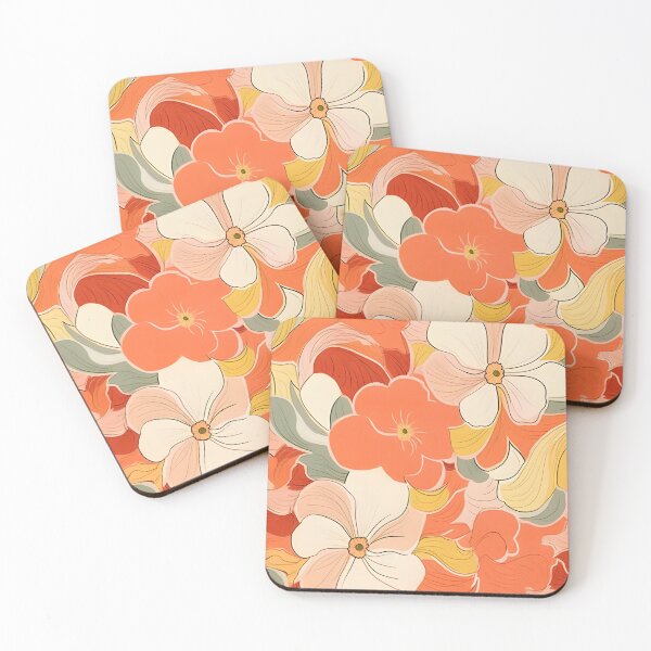 Item preview, Sunset Blossoms: An Enchanting Floral Pattern designed and sold by PeToCreative.