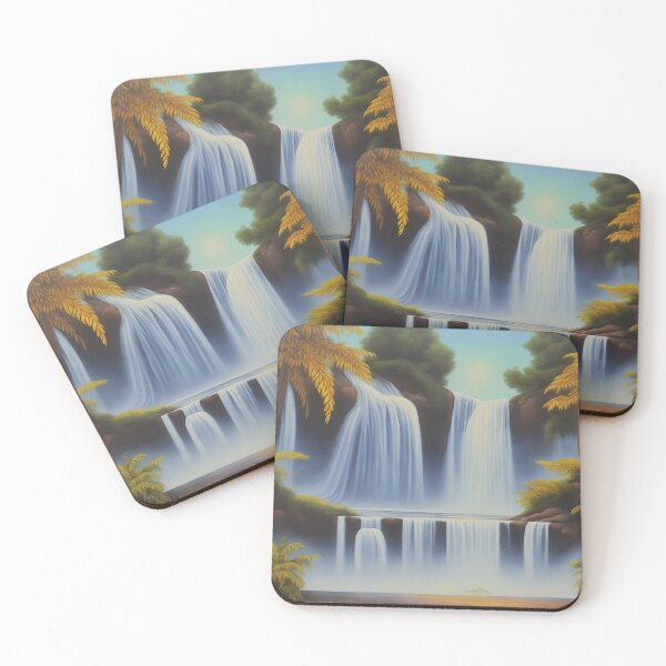 Item preview, Relaxing landscape with waterfalls designed and sold by pietrofoto.