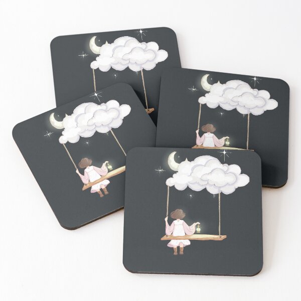 Item preview, Girl in a swing during night sky designed and sold by Shirt-Touch.