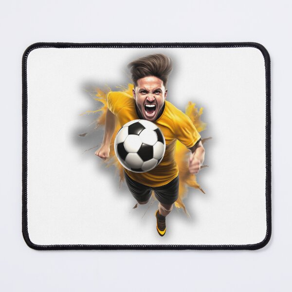 Item preview, Soccer Player in yellow Trikot and black pants designed and sold by Picture-Art.