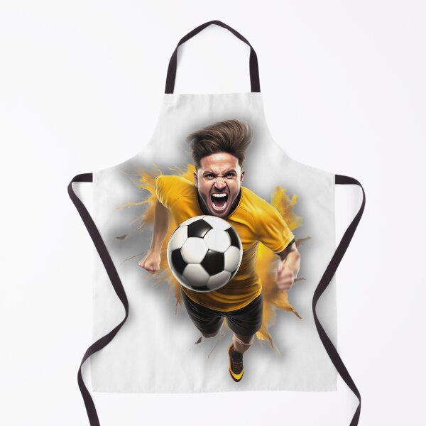 Item preview, Soccer Player in yellow Trikot and black pants designed and sold by Picture-Art.