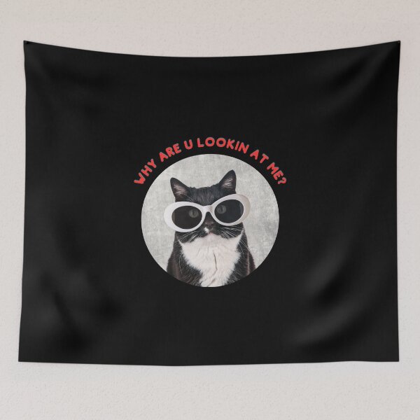 Item preview, Tuxedo cat, Why are you looking at me, Original  Willow Days designed and sold by avit1.