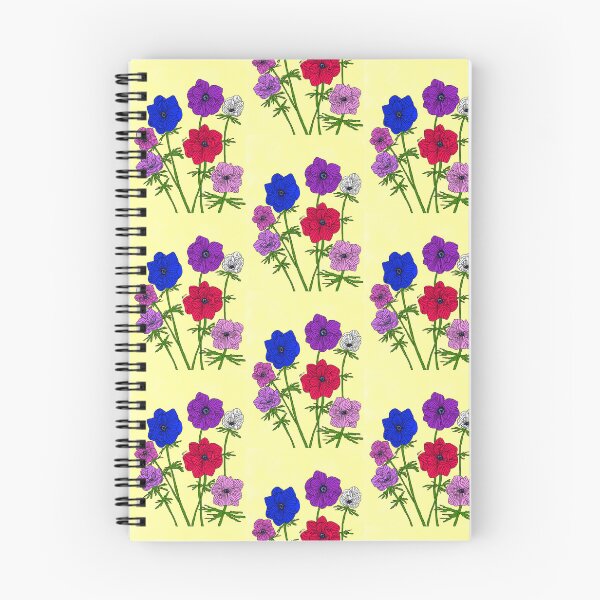 Item preview, Colourful anemones on a yellow background designed and sold by aditikkumar.