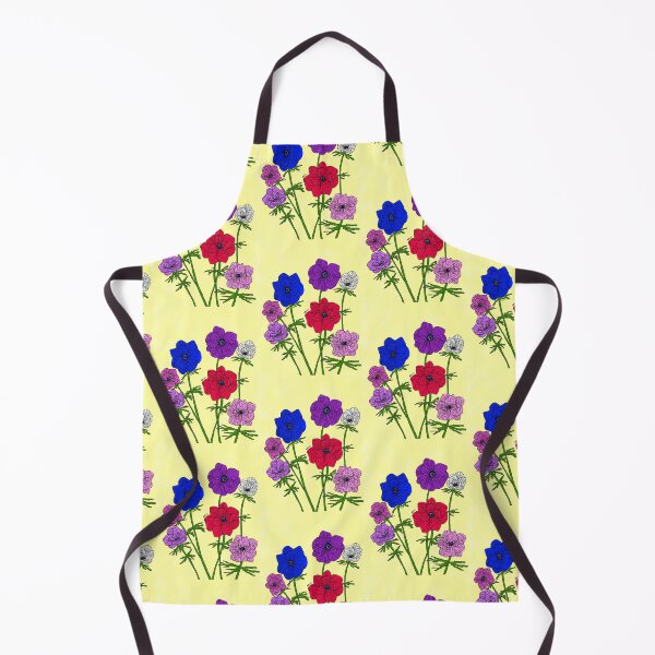 Item preview, Colourful anemones on a yellow background designed and sold by aditikkumar.