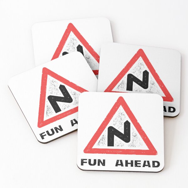 Item preview, Fun Ahead - Funny UK Road Sign designed and sold by Patrick Watson.