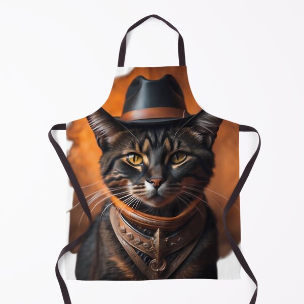 Item preview, wild west cat with hat designed and sold by WildWaveStylez.