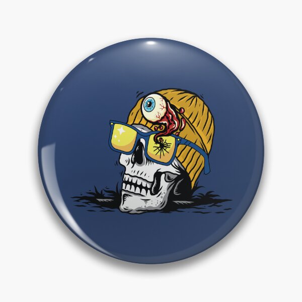 Artikelvorschau, Funny skull with broken sunglasses entworfen und verkauft von Donutlovers.