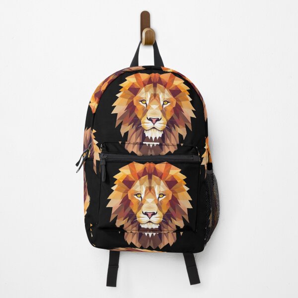 Item preview, Roar in Style: Lion Head Polygon Style by Mila van Meer designed and sold by Mila van Meer.