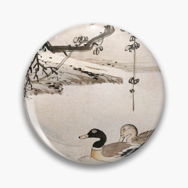 Item preview, Korean Painting Minhwa Duck Swimming designed and sold by tangerinemars.