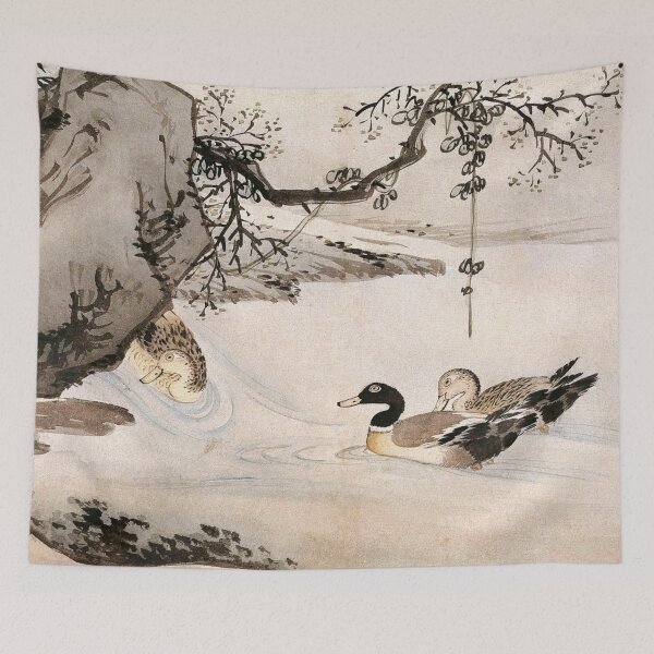 Item preview, Korean Painting Minhwa Duck Swimming designed and sold by tangerinemars.