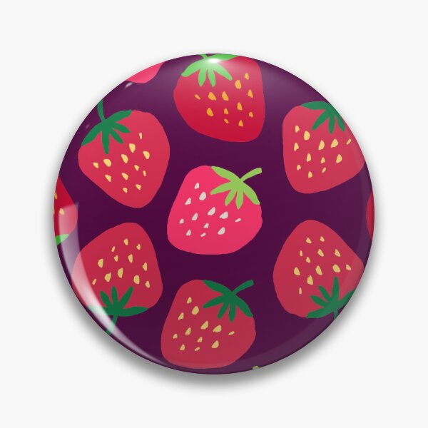 Item preview, Red-Purple Vibes Strawberries - Summer Vibes - Repeat Pattern designed and sold by DinkyBeavers.
