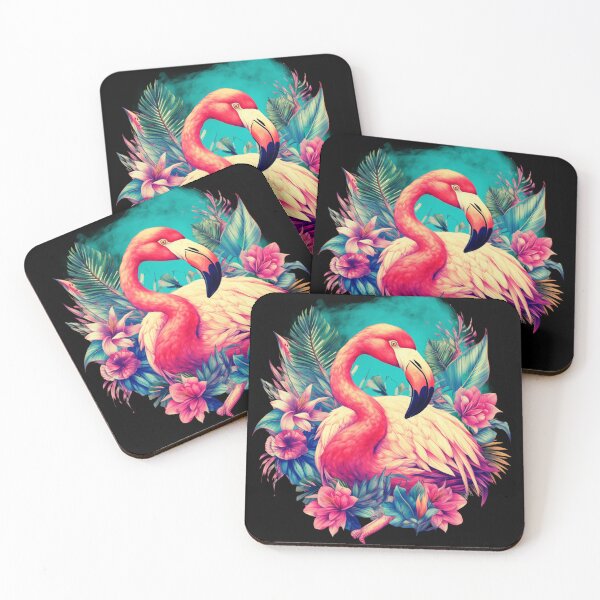 Aperçu de l'œuvre Motif d'été avec flamant rose créée et vendue par Dominika Bednarska.