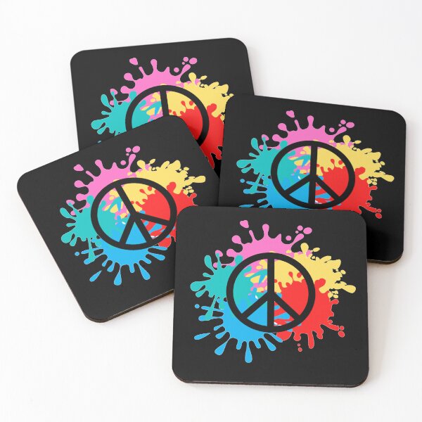 Item preview, Colorful paintball shot peace symbol - Inspirational designed and sold by shanesil.