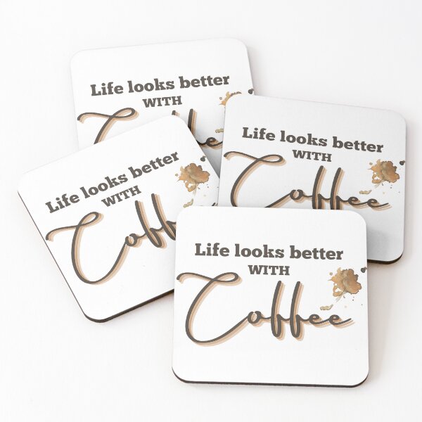 Item preview, Life looks better with Coffee T-shirt designed and sold by Ahmed Bakry.