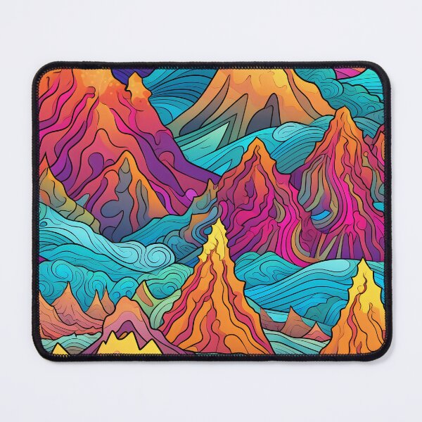 Item preview, Psychedelic Mountains designed and sold by MonkeDesigns.