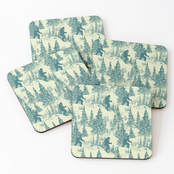 Item preview, Vintage Bigfoot Toile designed and sold by JourneyToTheEnd.