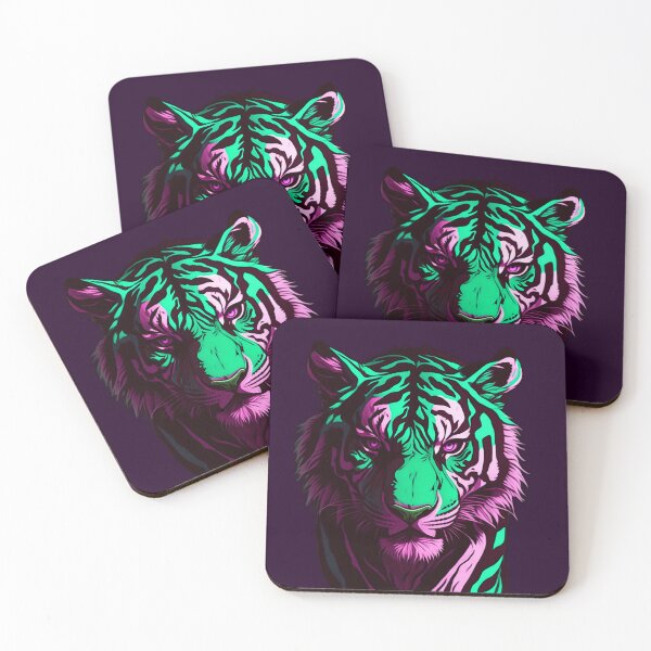 Artikelvorschau, Pop-Art-Tiger entworfen und verkauft von Zeppy.