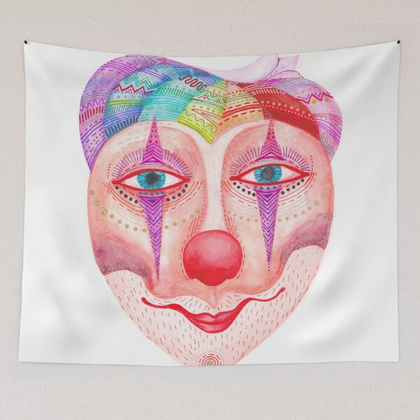 Item preview, trust the clown mask portrait designed and sold by nuanz.