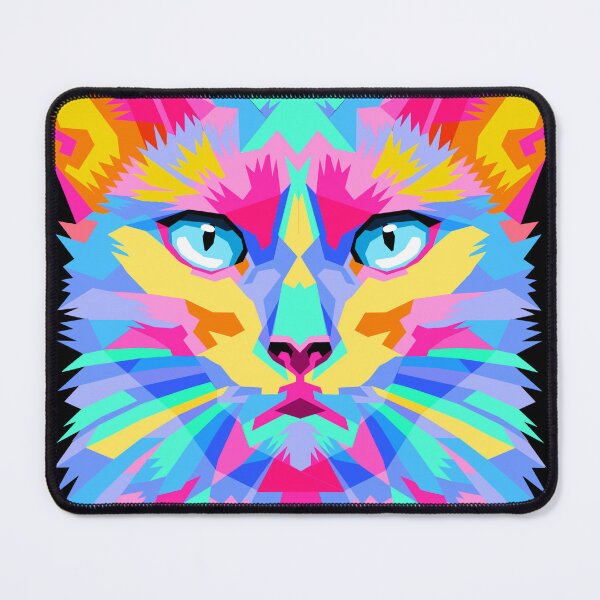 Item preview, Multicolor cat painting designed and sold by outlaw70.
