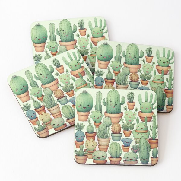 Item preview, Cute happy cactus designed and sold by zand-n-zive.