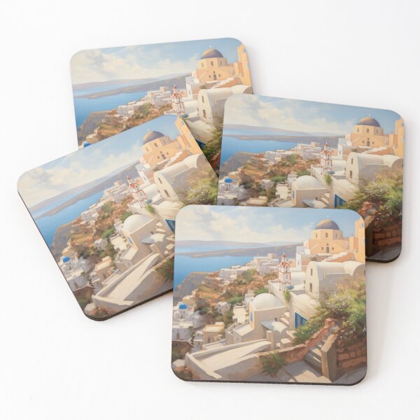 Aperçu de l'œuvre Santorin Oia Grèce créée et vendue par Vanover Designs.