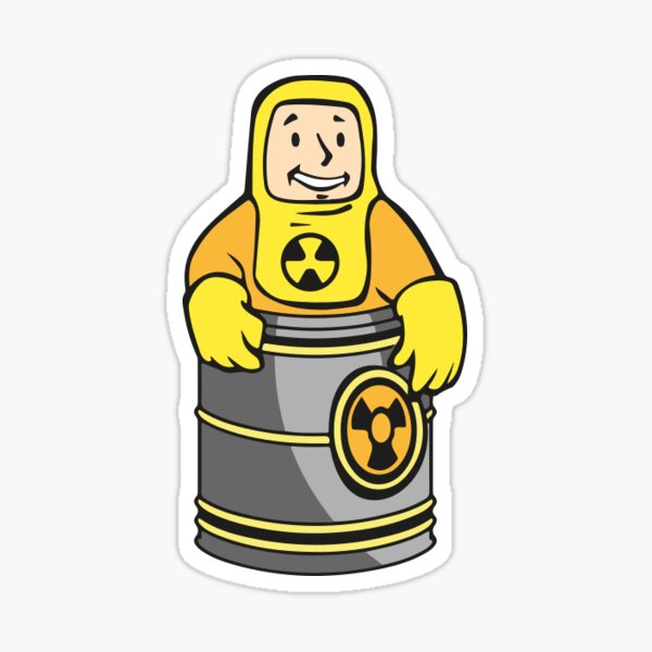 Vista previa del artículo con la obra «Fallout Rad Resistance Perk Vault Boy», diseñado y vendido por BarterAndVendor.