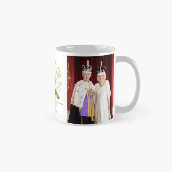 King Charles III and Queen Camilla Celebration High Quality Classic Mug