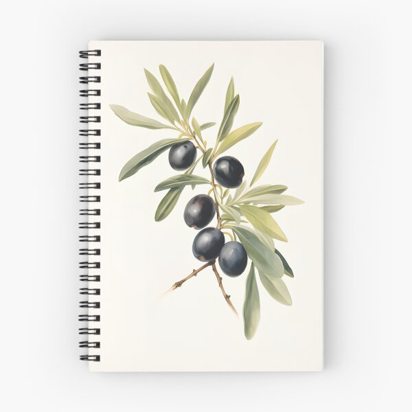 Item preview, Olive Harmony: A Watercolor Illustration of Black Olives designed and sold by PeToCreative.