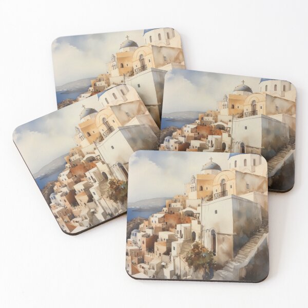 Aperçu de l'œuvre Santorin Oia Grèce créée et vendue par Vanover Designs.