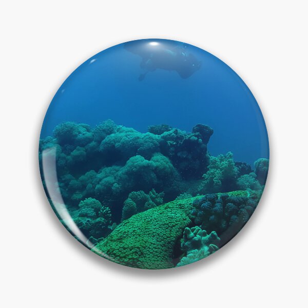 Item preview, Coral reef and scuba diver designed and sold by likbatonboot.