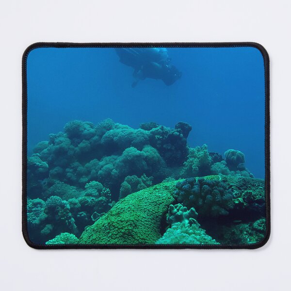 Item preview, Coral reef and scuba diver designed and sold by likbatonboot.