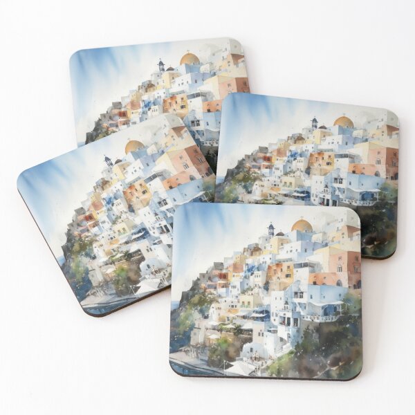Aperçu de l'œuvre Santorin Oia Grèce créée et vendue par Vanover Designs.
