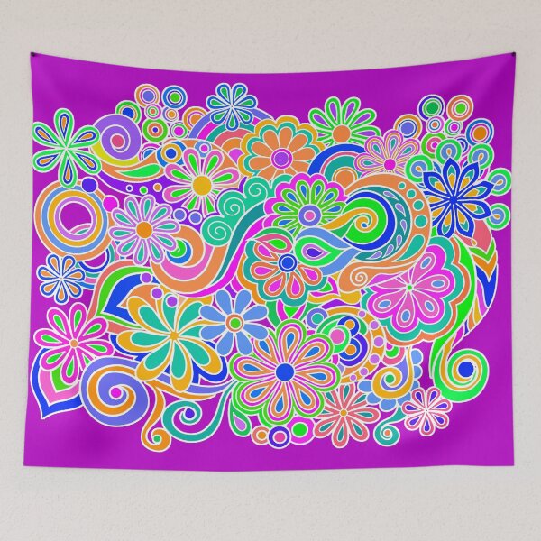 Item preview, Colorful Fun Flower Power Hippy Design designed and sold by Alondra.