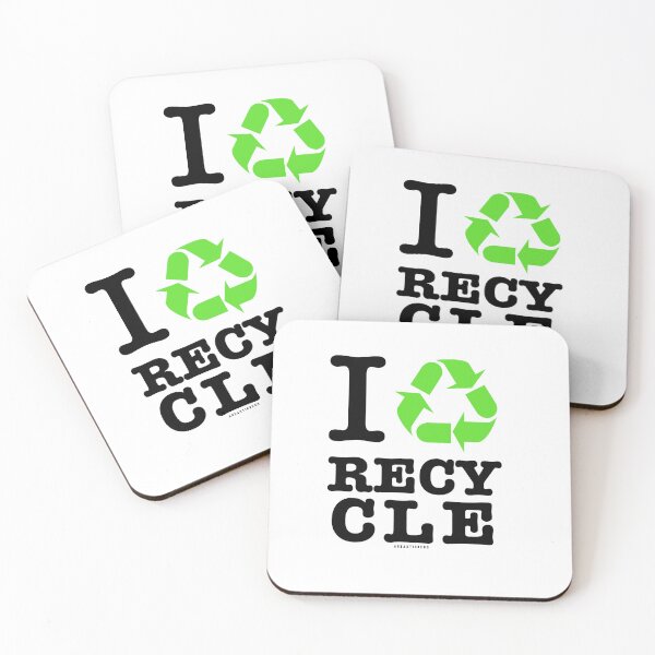 Item preview, I Love Recycle - White designed and sold by AreaStickers.