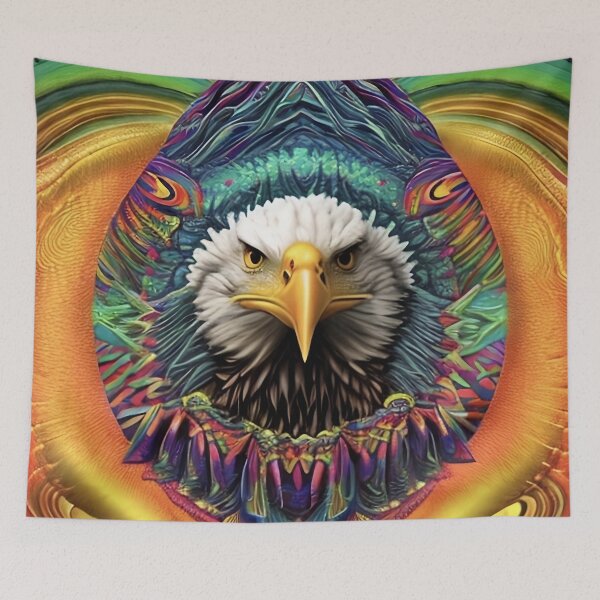 Item preview, Eagle Head Colourful Art 058 designed and sold by tpixx.