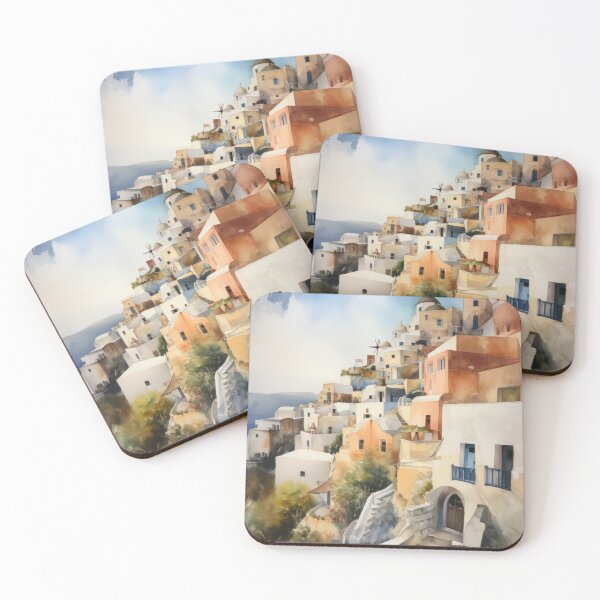 Aperçu de l'œuvre Santorin Oia Grèce créée et vendue par Vanover Designs.