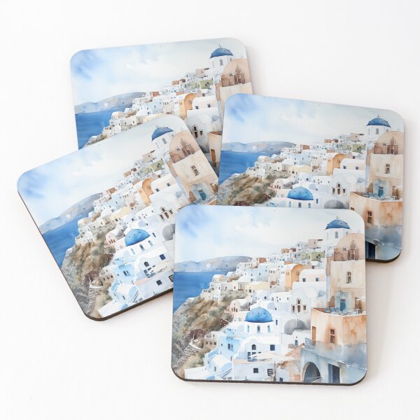 Aperçu de l'œuvre Santorin Oia Grèce créée et vendue par Vanover Designs.