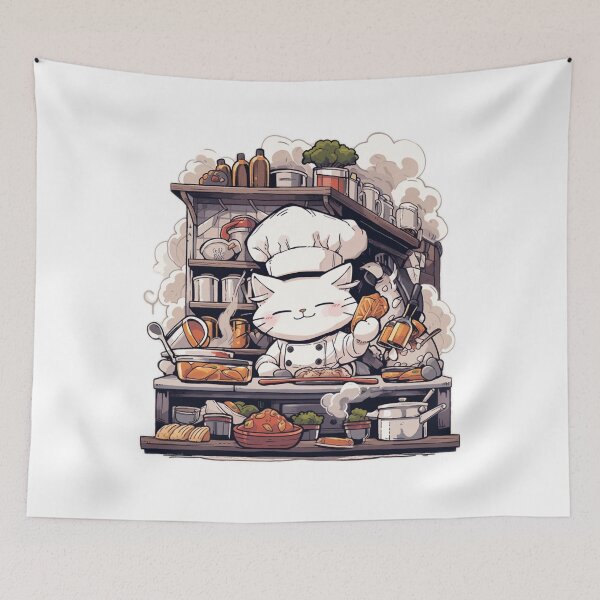 Aperçu de l'œuvre Cooking Cat créée et vendue par Oni  Zuka.