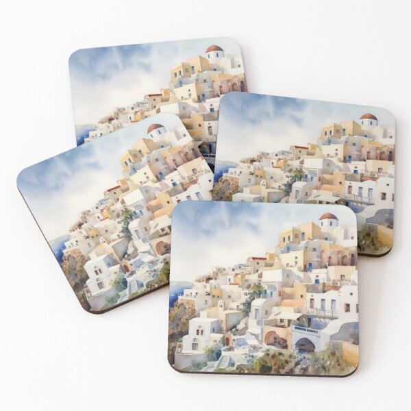 Aperçu de l'œuvre Santorin Oia Grèce créée et vendue par Vanover Designs.