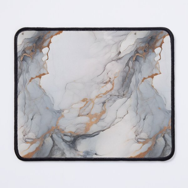 Item preview, Unique White Marble Wallpaper - Glazed Surfaces & Sterling Silver Highlights designed and sold by Aquatopia.