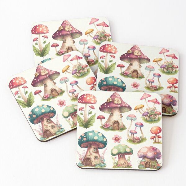 Item preview, Copia de Gouache Cute Mushrooms designed and sold by Sunchildprints.
