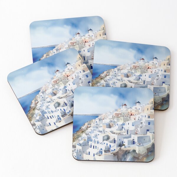 Aperçu de l'œuvre Santorin Oia Grèce créée et vendue par Vanover Designs.