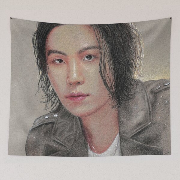 Item preview, AgustD Pencil Drawing designed and sold by SandraWarmerdam.