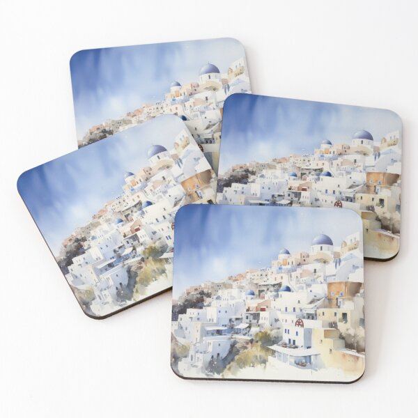 Aperçu de l'œuvre Santorin Oia Grèce créée et vendue par Vanover Designs.