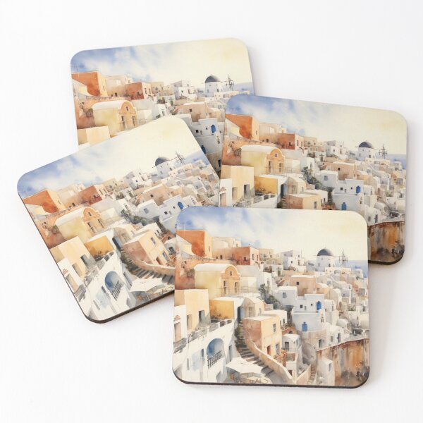 Aperçu de l'œuvre Santorin Oia Grèce créée et vendue par Vanover Designs.